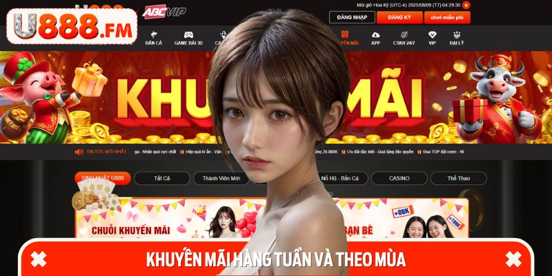 Khuyến mãi hàng tuần và theo mùa